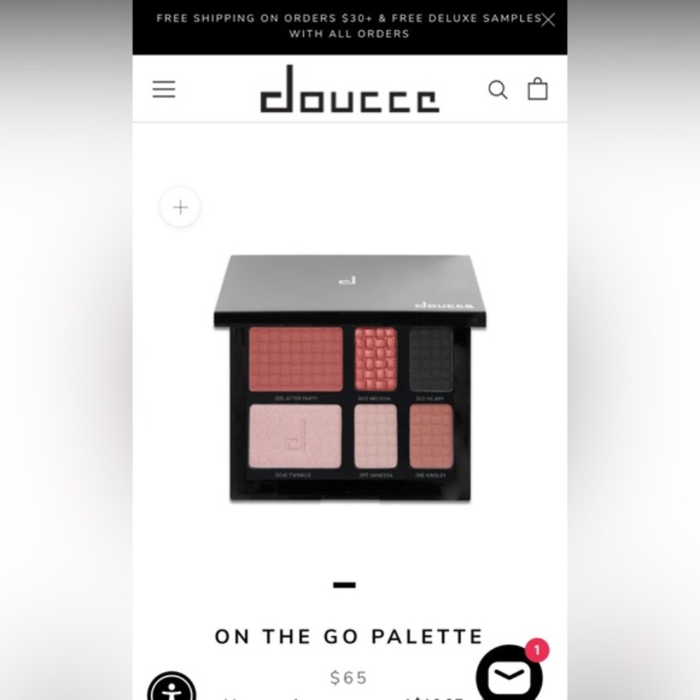 Doucce Eyeshadow Palette- These are brand new and sealed.